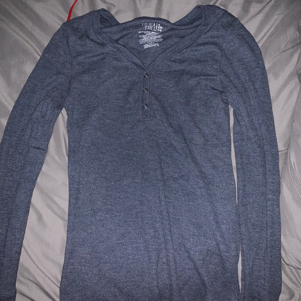 blue long sleeve